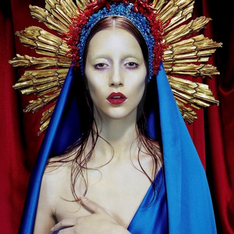 Red Madonna▫️Immaculée #3 by MILES ALDRIDGE